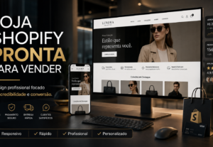 Eu vou Criar sua loja na Shopify profissional