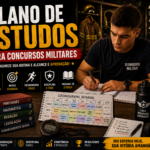 Eu vou fazer Plano de estudos para concursos militares e bom...