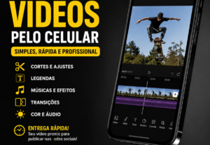 Eu vou editar seu vídeo de forma rápida e profissional