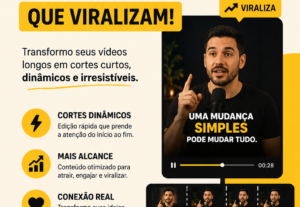 Eu vou criar cortes VIRAIS do seu vídeo.