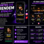 Eu vou editar seus vídeos e criar cortes profissionais.