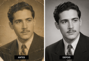 Eu vou fazer a restauração da sua foto antiga