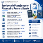 Eu vou analisar suas finanças e criar um plano financeiro