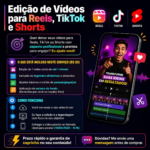 Eu vou editar e legendar 1 vídeo curto para Reels ou TikTok