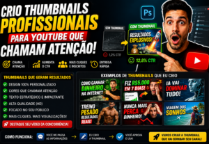 Eu vou Criar Thumbnails Profissionais para YouTube