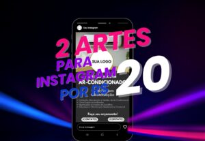 Eu vou fazer edição simples para instagram – 2 artes