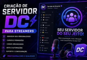 Eu vou Criar seu Servidor de Streamer no Discord e Vou ser M...