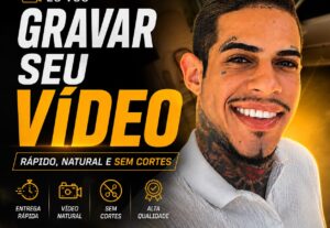 Eu vou gravar seu vídeo rápido, natural e sem cortes