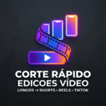 Eu vou Transformar seus vídeos em cortes