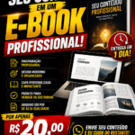 Eu vou Transformar seu conteúdo em um e-book profissional