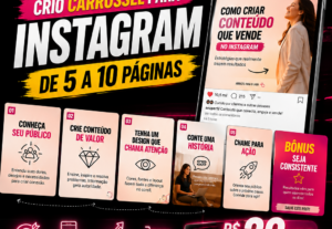 Eu vou Criar carrosséis para seu Instagram