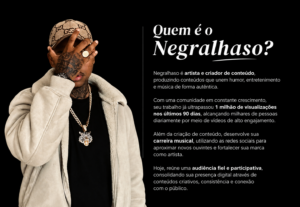 Eu vou divulgar sua marca para milhões de pessoas.