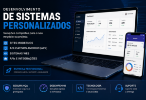 Eu vou Desenvolver seu sistema, site ou app Android APK