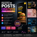 Eu vou Fazer um pacote de posts criativos para anúncio