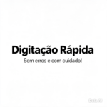 Eu vou fazer Digitação, revisão e organização de texto e dad...