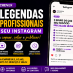 Eu vou escrever 20 legendas profissionais para seu Instagram
