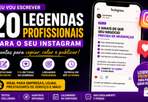 Eu vou escrever 20 legendas profissionais para seu Instagram