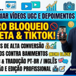Eu vou criar criativos ugc à prova de bloqueios e ban