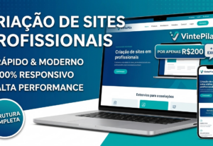 Eu vou criar o seu site ou sistema web com tecnologia modern...