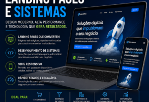 Eu vou criar sua Landing Page ou Página de Vendas