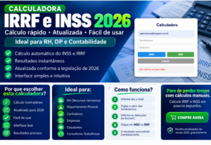 Eu vou calcular inss e irrf de maneira fácil pra você