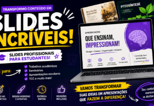 Eu vou criar seu slide da escola ou faculdade para voce