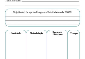 Eu vou Criar um Plano de aula adaptado para sua rotina