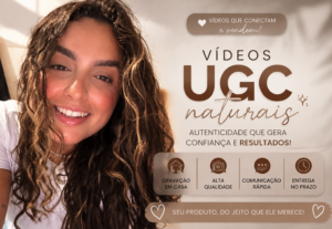 Eu vou gravar um vídeo UGC natural para sua marca