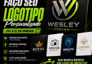 Eu vou Fazer sua logotipo personalizada em até 24HORAS
