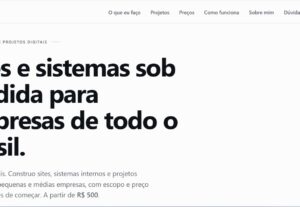 Eu vou criar site para sua empresa ou negócio
