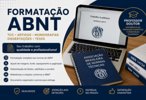 Eu vou fazer a formatação do seu trabalho acadêmico