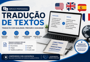 Eu vou fazer Serviço Profissional de Tradução rápida