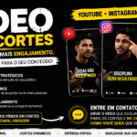 Eu vou criar cortes do seu vídeo que te geram engajamento