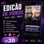 Eu vou editar seu vídeo para TikTok, Reels ou Shorts.