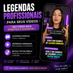 Eu vou criar legendas profissionais para seus vídeos