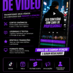 Eu vou editar seus vídeos para TikTok, Reels e YouTube Short...