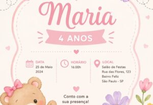 Eu vou criar seu convite digital personalizado e exclusivo