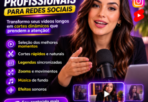 Eu vou transformar seus vídeos longos em cortes