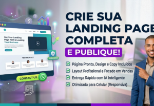 Eu vou Criar Landing Page de Vendas Rápida e Otimizada 24h.