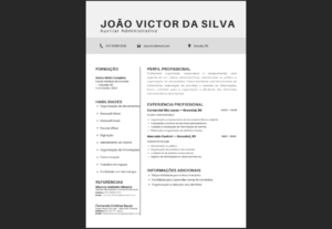 Eu vou criar ou melhorar seu currículo profissional