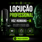 Eu vou criar locução profissional com IA ou voz humana