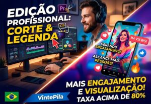 Eu vou criar cortes no seu vídeo, que geram engajamento