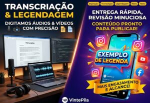Eu vou fazer digitação do seu conteúdo