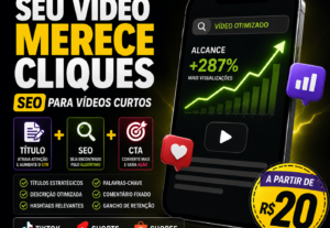 Eu vou otimizar seu Shorts, TikTok ou Shopee Vídeo com SEO