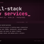 Eu vou desenvolver seu sistema web completo fullstack