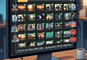 Eu vou fazer cortes do seu vídeo, muito virais