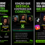 Eu vou fazer cortes do seus vídeos e adicionar legenda