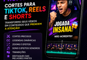 Eu vou editar seus vídeos profissionalmente
