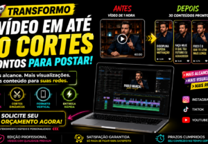 Eu vou criar cortes para Reels Shorts e TikTok