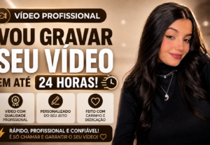Eu vou Gravar Seu Vídeo Profissional em Até 24 Horas